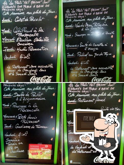 Découvrez le menu du jour sur le tableau