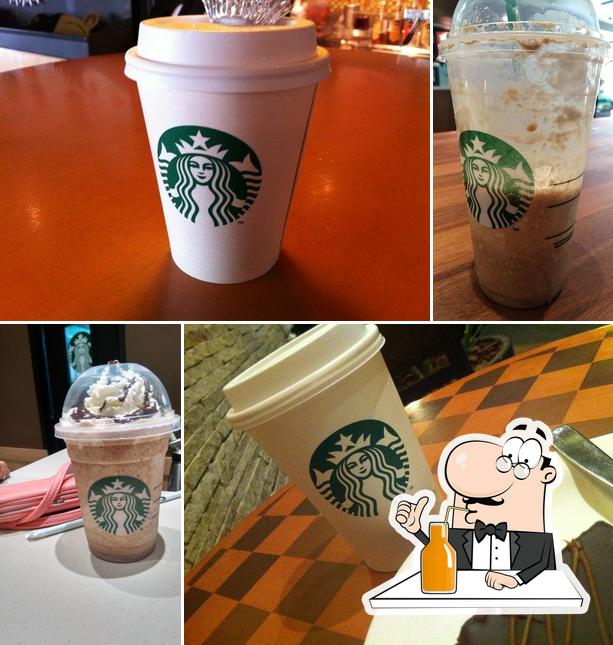 Starbucks fornece uma gama de bebidas