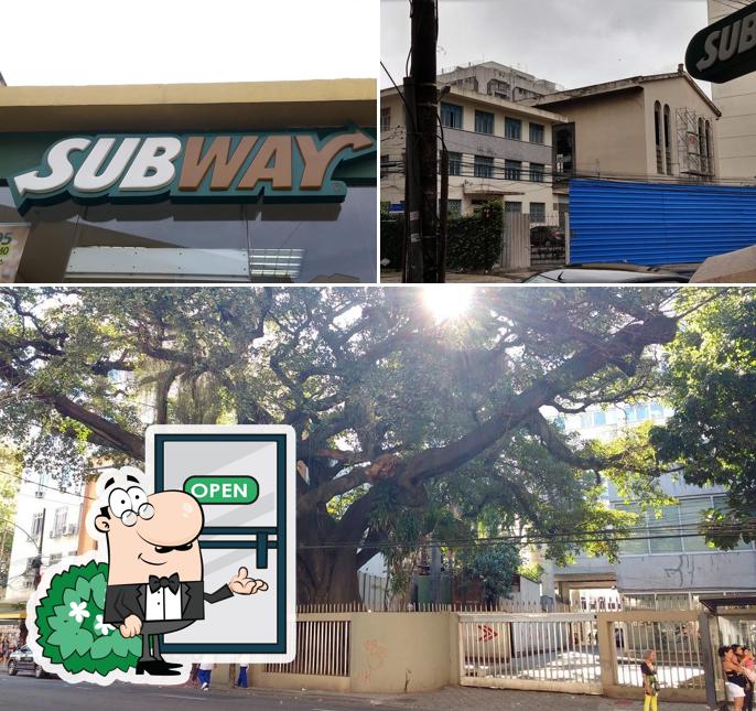 O exterior do Subway