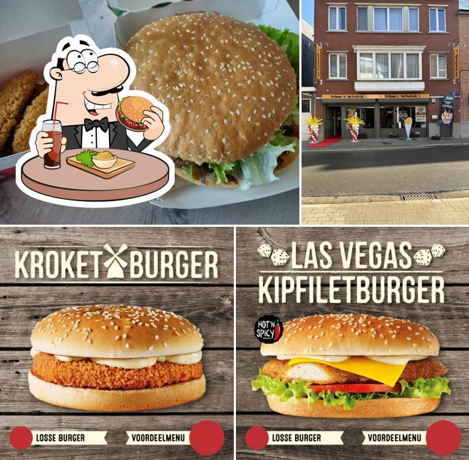 Les hamburgers de Frituur De Puntzak will satisferont différents goûts