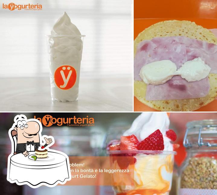 La Yogurteria serve un'ampia selezione di dessert