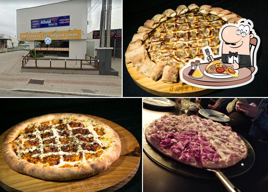 Peça diferentes estilos de pizza