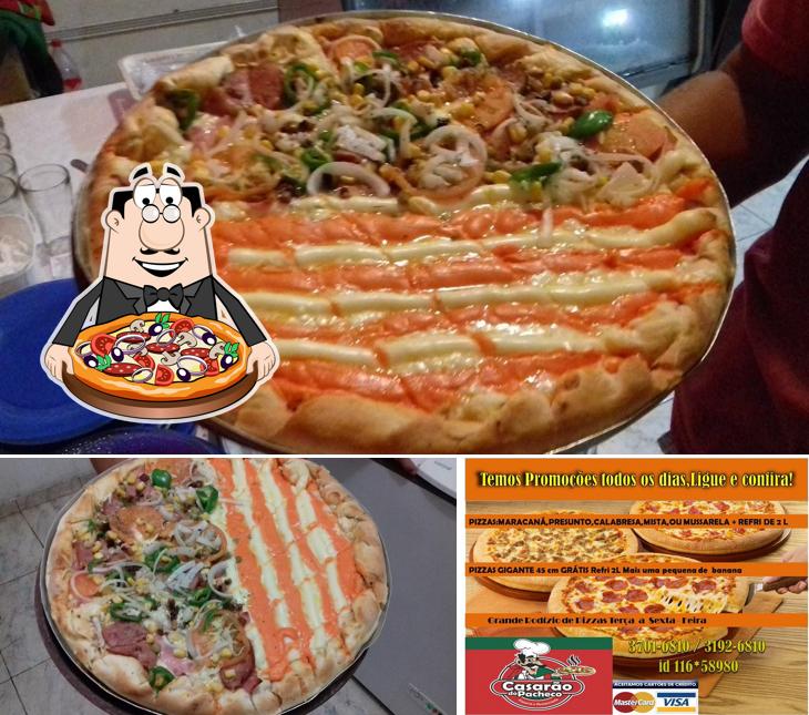 Peça pizza no Casarão do Pacheco Pizzaria e Restaurante