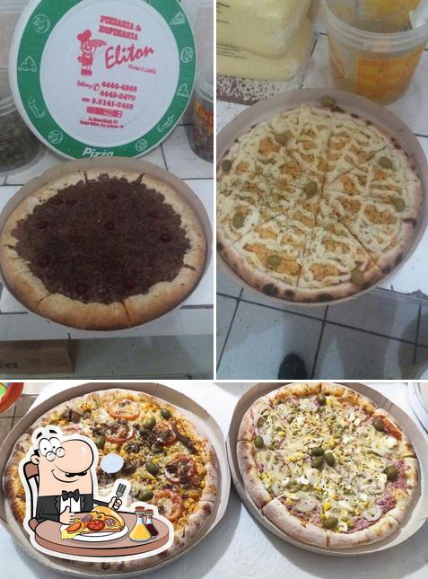 Escolha pizza no Pizzaria e Esfiharia Eliton