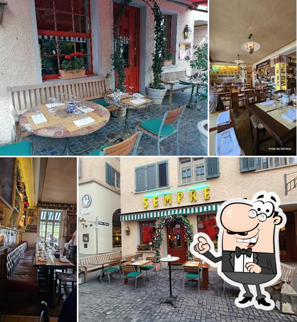 L'intérieur de Trattoria Sempre