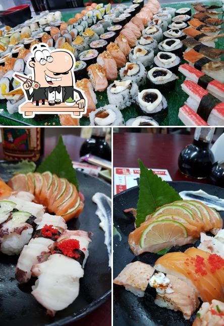 Presenteie-se com sushi no Tokuda San