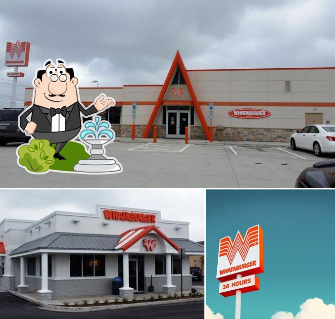The exterior of Whataburger