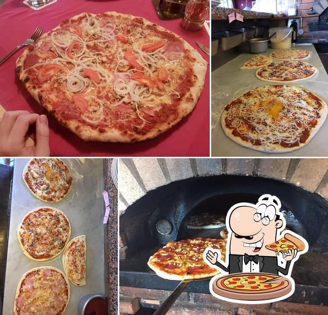 En Pizzeria Capri - Holzofen, puedes saborear una pizza