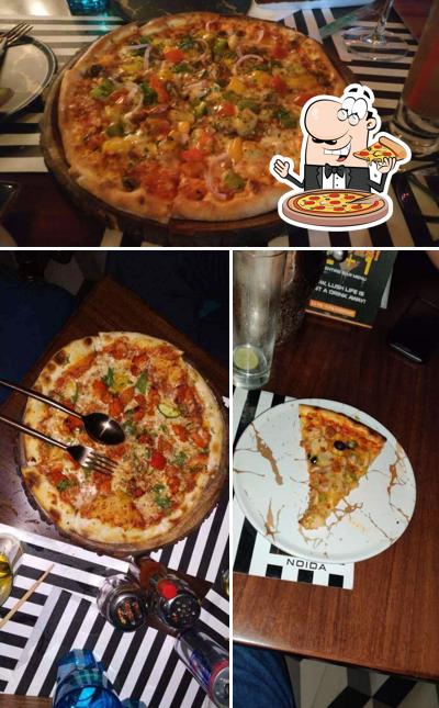 Get pizza at Lord of the Drinks Noida
