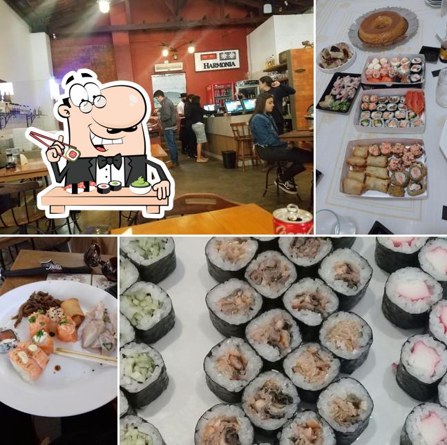 Prove diferentes opções de sushi