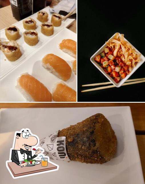 Platos en Koni Dourados: Restaurante de Comida Japonesa, Kompletos, Sushi, Sashimi, Yakisoba, Pokes