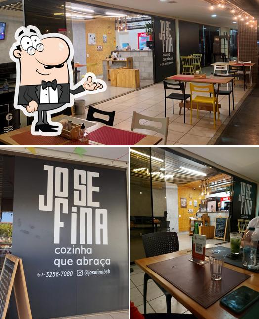 O interior do Josefina - Cozinha Que Abraça