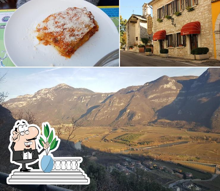 Questa è la foto che presenta la esterno e cibo di Trattoria Speranza