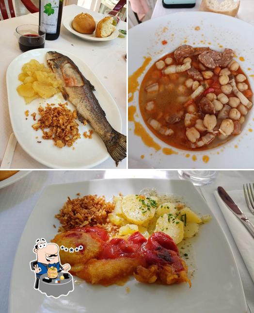 Еда в "Restaurante El Mirador"