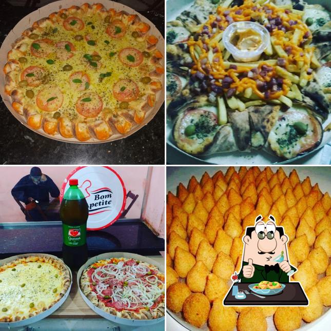 Comida em Pizzaria Novo Sabor