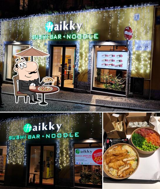La immagine della esterno e cibo di Haikky Sushi & Noodle Bar Lecco