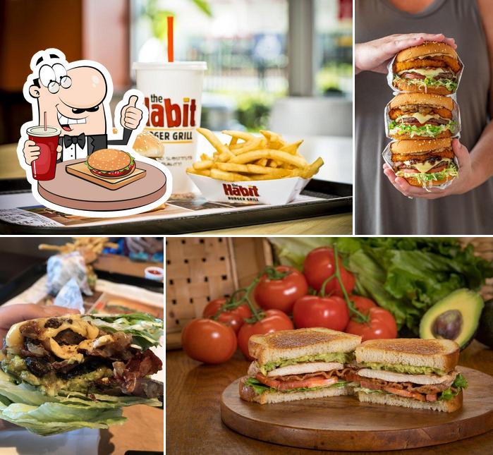 Order a burger at Habit Burger & Grill