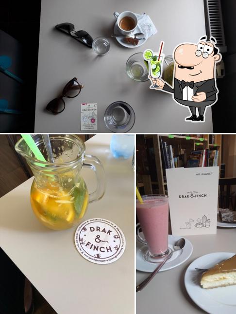 Enjoy a beverage at DRAK&FINCH Winebar Coffeeshop
