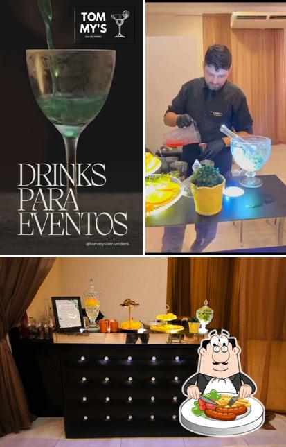 Comida em Tommy´s Bartenders bar para eventos