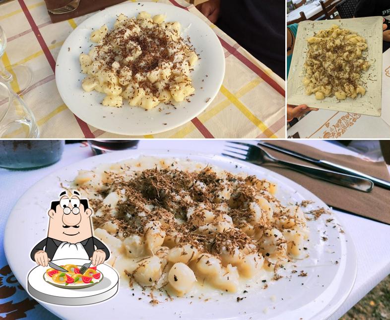 Gnocchi al Ristorante Lago Pontini Caminetto la Nella