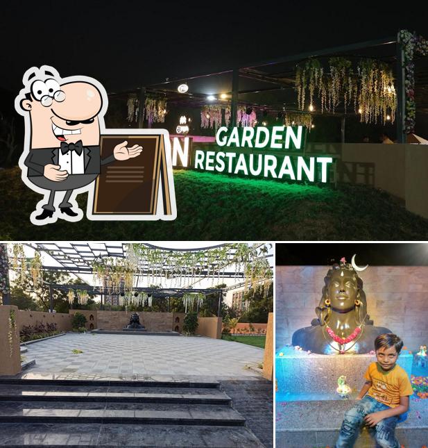 The exterior of Creamy Spoon Garden Restaurant - best restaurant in Ahmedabad