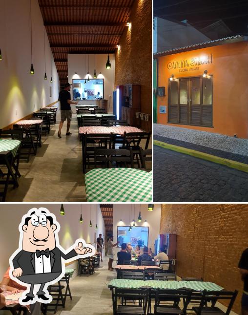 O interior do Cantina Soldati