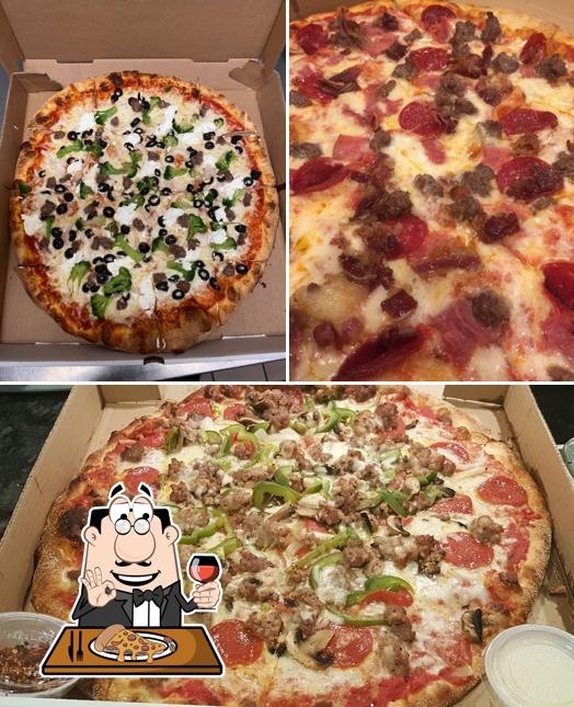 Elige una pizza en Mama's Pizza East Hartford