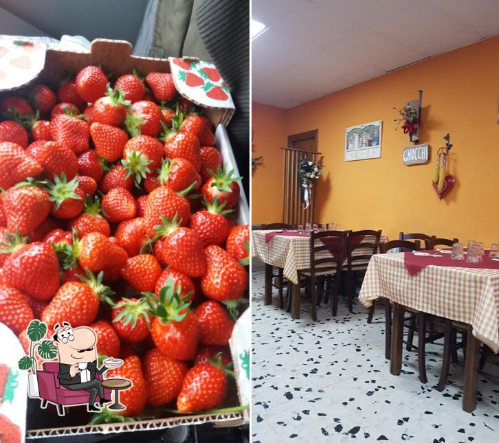 Gli interni di Osteria del Sole