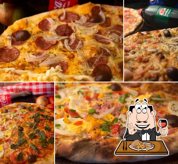 Consiga diferentes variedades de pizza