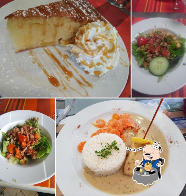 Cheesecake, ceviche et crevettes et gruau de maïs à Le Jean Bart