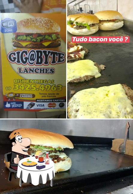 Consiga um hambúrguer no Giga Byte Lanches