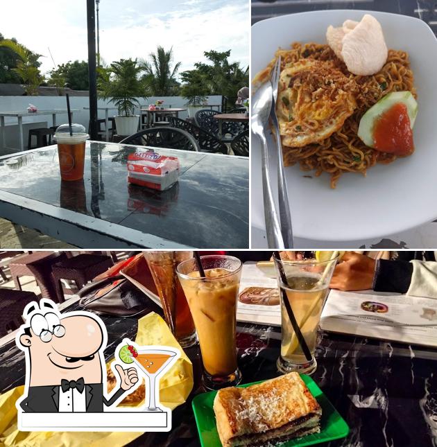 Take a look at the picture depicting drink and food at Assembly Point Lhokseumawe