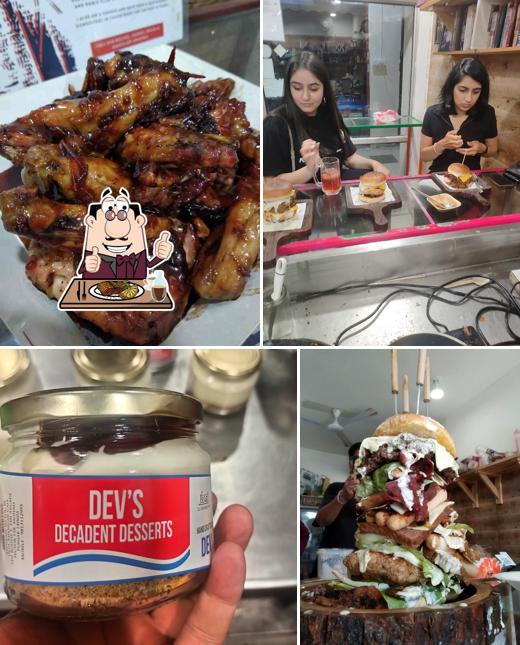 Try out meat meals at Dev's American cafe