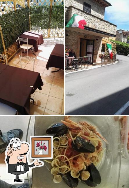 La immagine di interni e cibo da La Taverna dei briganti