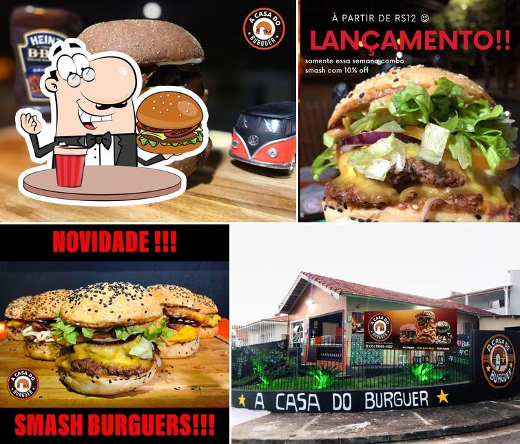 Delicie-se com um hambúrguer no A Casa do Burguer