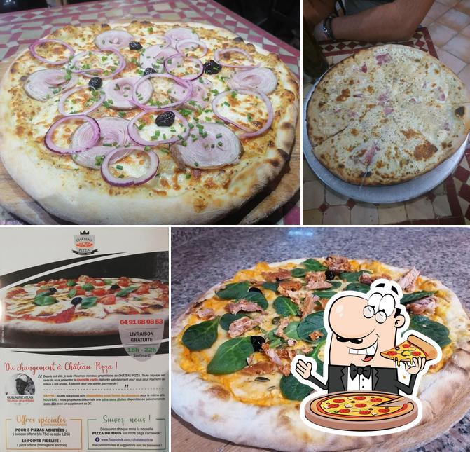 Essayez de nombreux genres de pizzas