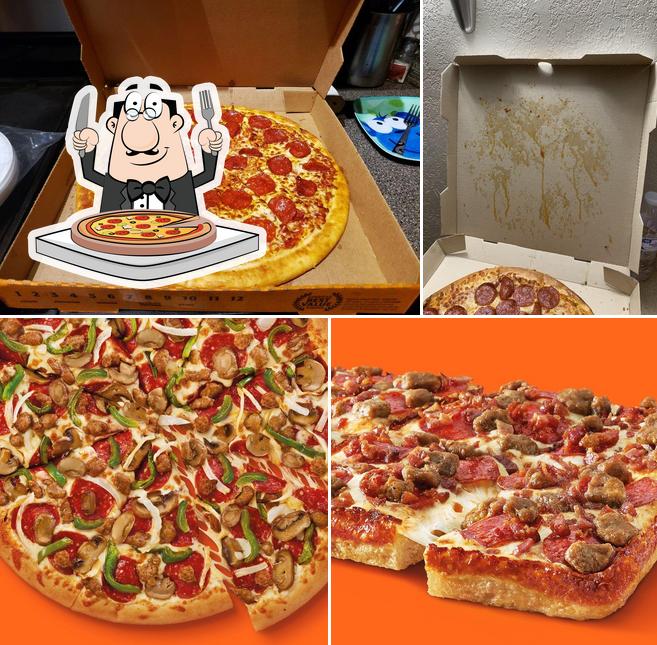 Pick pizza at Little Caesars Pizza