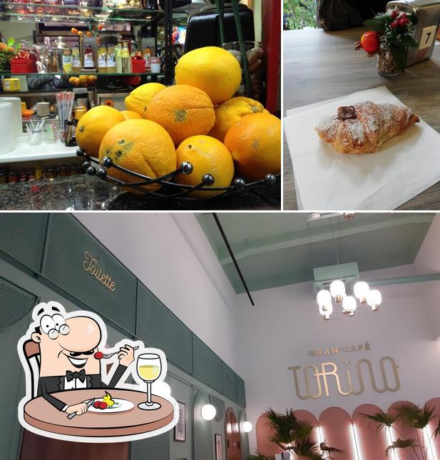 Guarda la foto che mostra la cibo e interni di Gran Cafè Torino