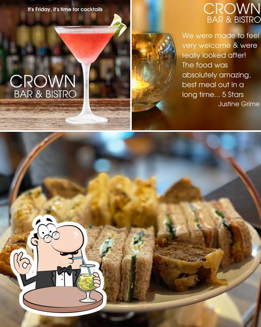 Among various things one can find drink and food at The Crown Bar & Bistro