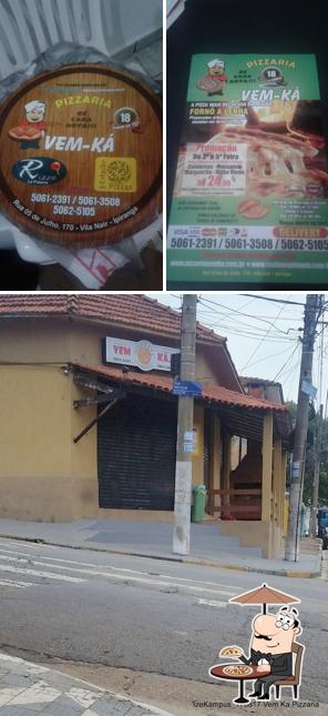 O exterior do Vem Ka Pizzaria