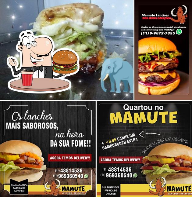 Peça um hambúrguer no Mamute Lanches