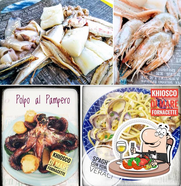 Get seafood at Khiosco di Mare