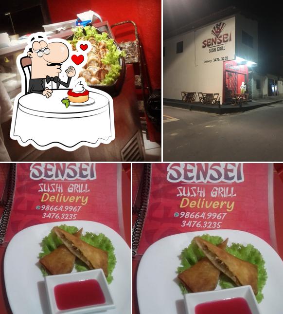 Sensei Sushi Grill serve uma gama de pratos doces