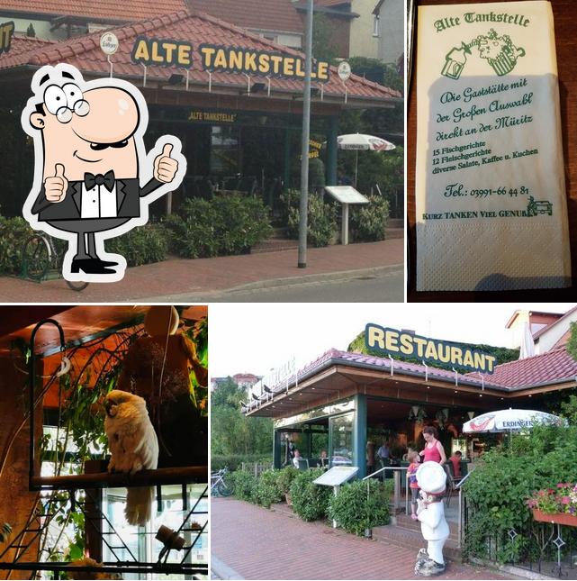 Look at the pic of Alte Tankstelle