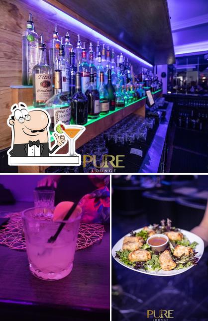 Las fotos de bebida y comida en Pure Lounge