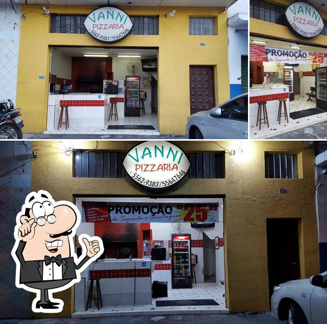 O interior do Vanni Pizzaria