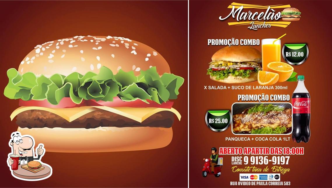 Consiga um hambúrguer no Marcelão Lanches