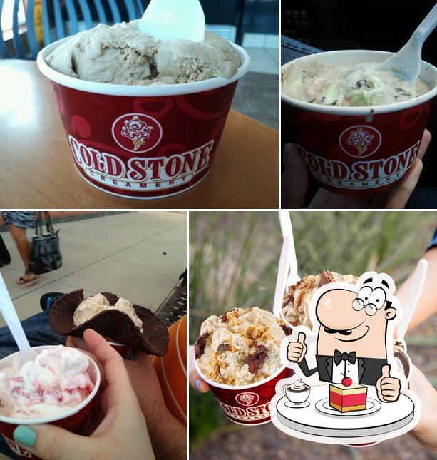 Cold Stone Creamery serves a variety of desserts