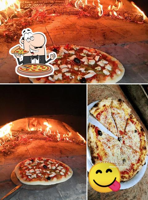 Essayez des pizzas à Del Giro Pizza au Feu de bois