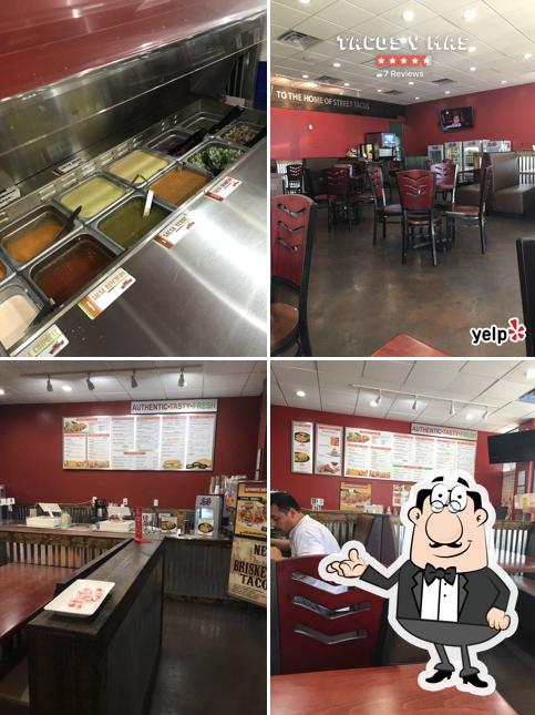 The interior of Tacos Y Mas - North Dallas